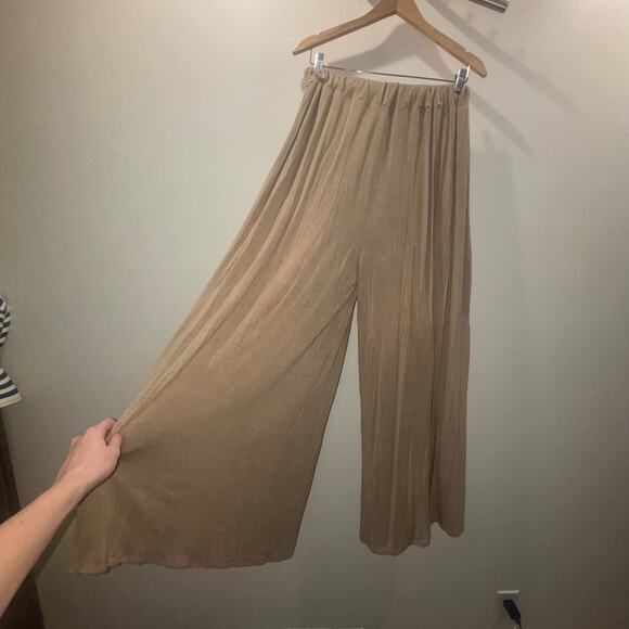 FP BEACH Alia Wide Leg Pants- Boho Beach Resprt Wear Lounge Wear Flowy Pants - Picture 11 of 15